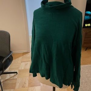 J Crew Cozy Turtleneck Top Teal FA 2020 AS079